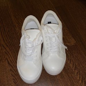 White Fancy Sneaker Shoes